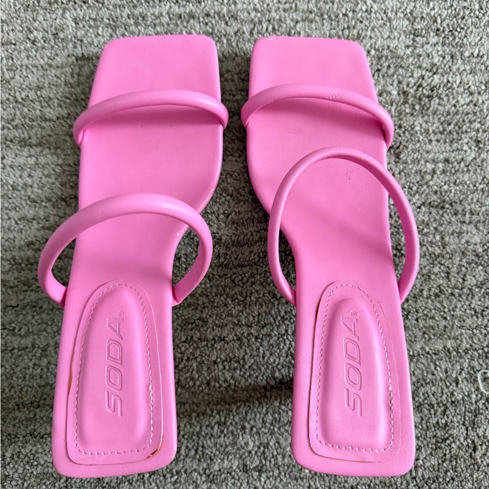 Soda Vibrant Pink Heels